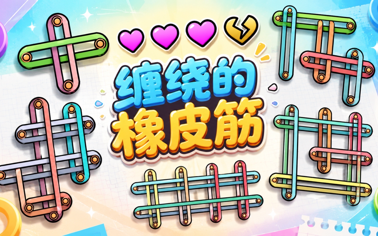 缠绕的橡皮筋