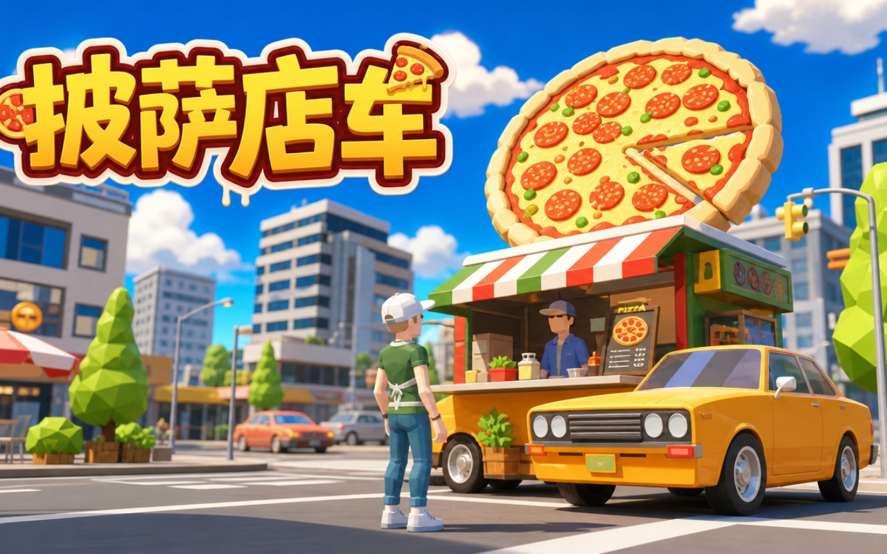 披萨店车