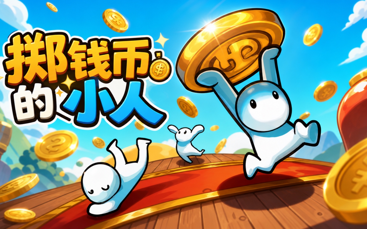 掷钱币的小人
