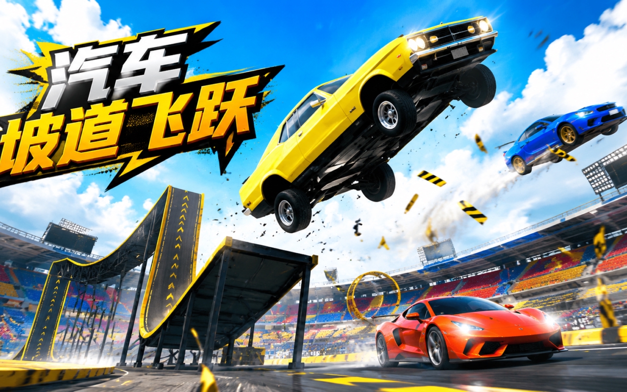 汽车坡道飞跃
