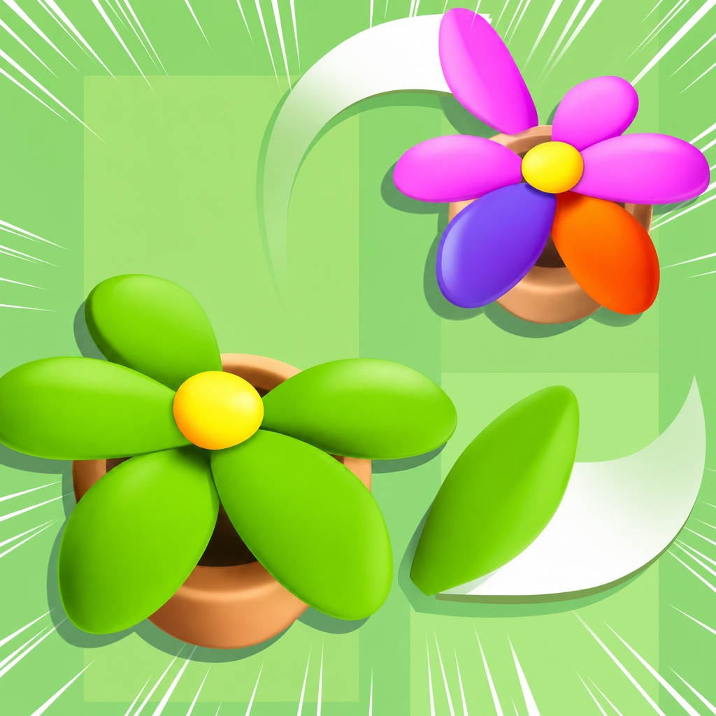 五彩花瓣