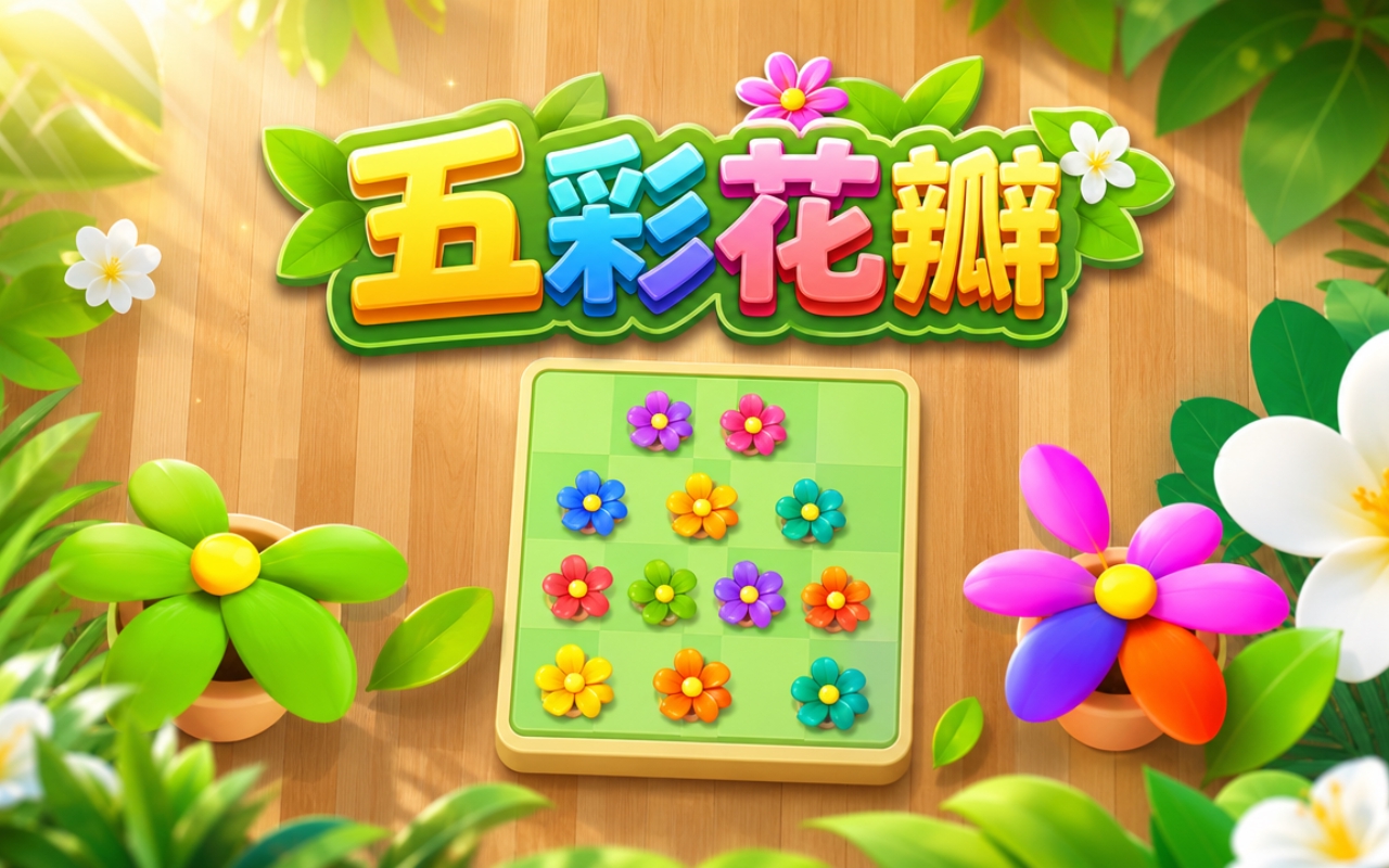 五彩花瓣