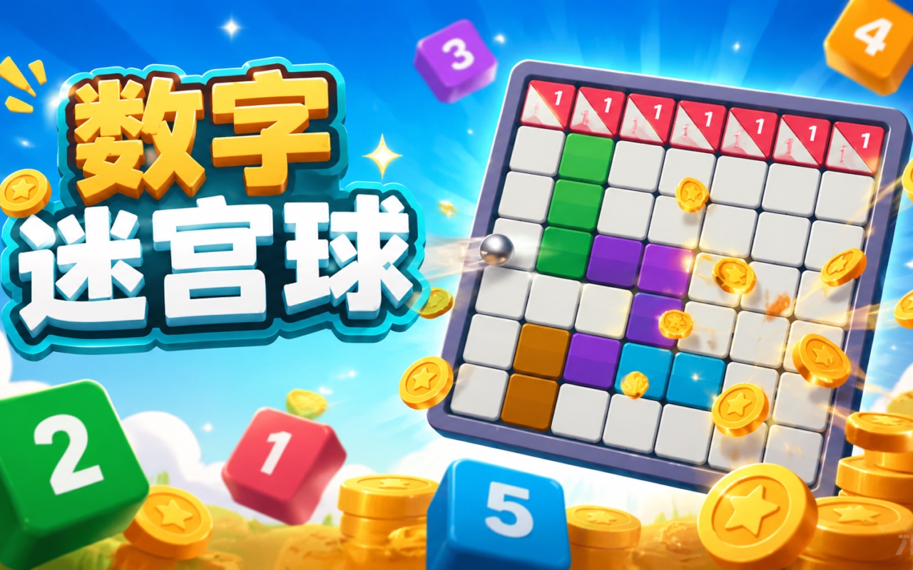 数字迷宫球