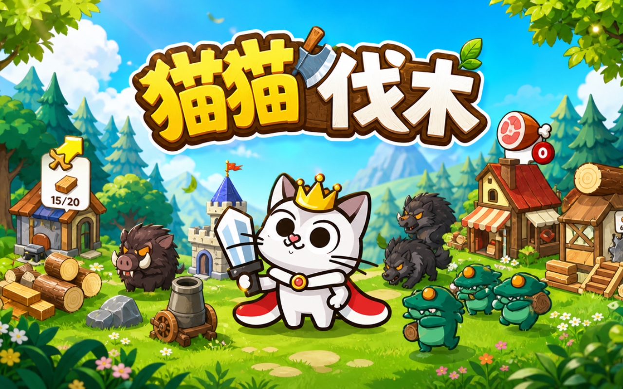 猫猫伐木