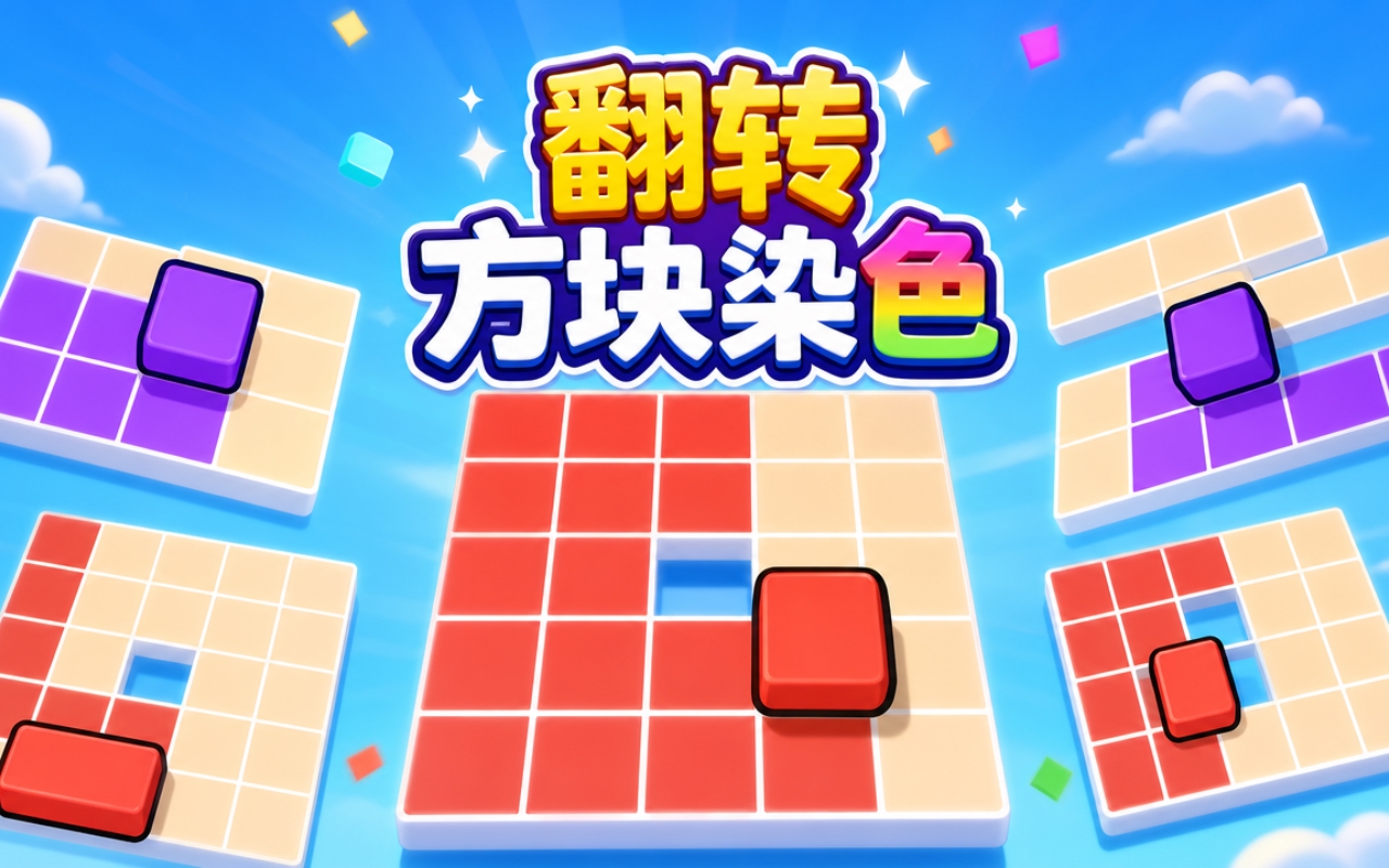翻转方块染色