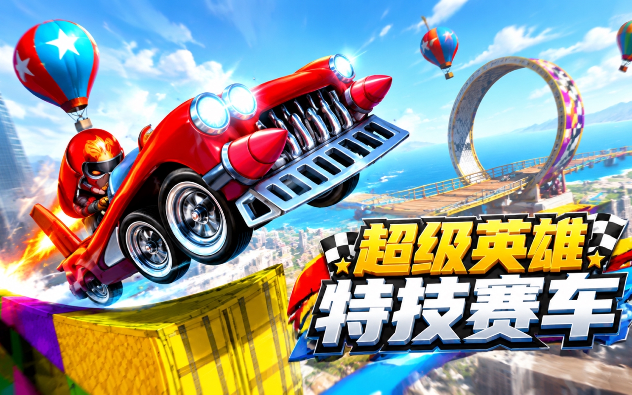 超级英雄特技赛车