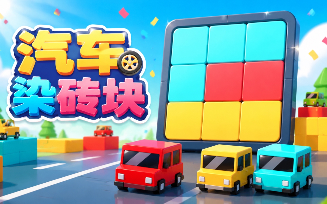 汽车染砖块