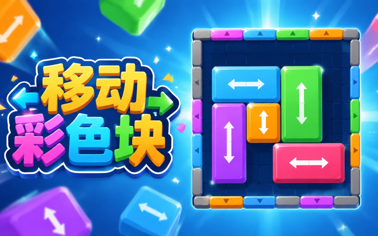 移动彩色块