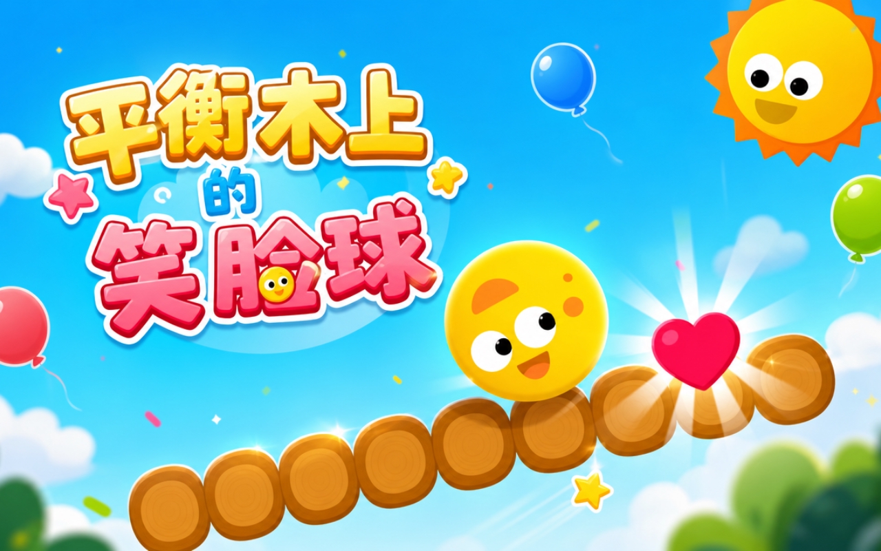 平衡木上的笑脸球