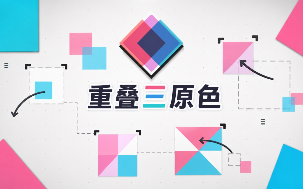 重叠三原色