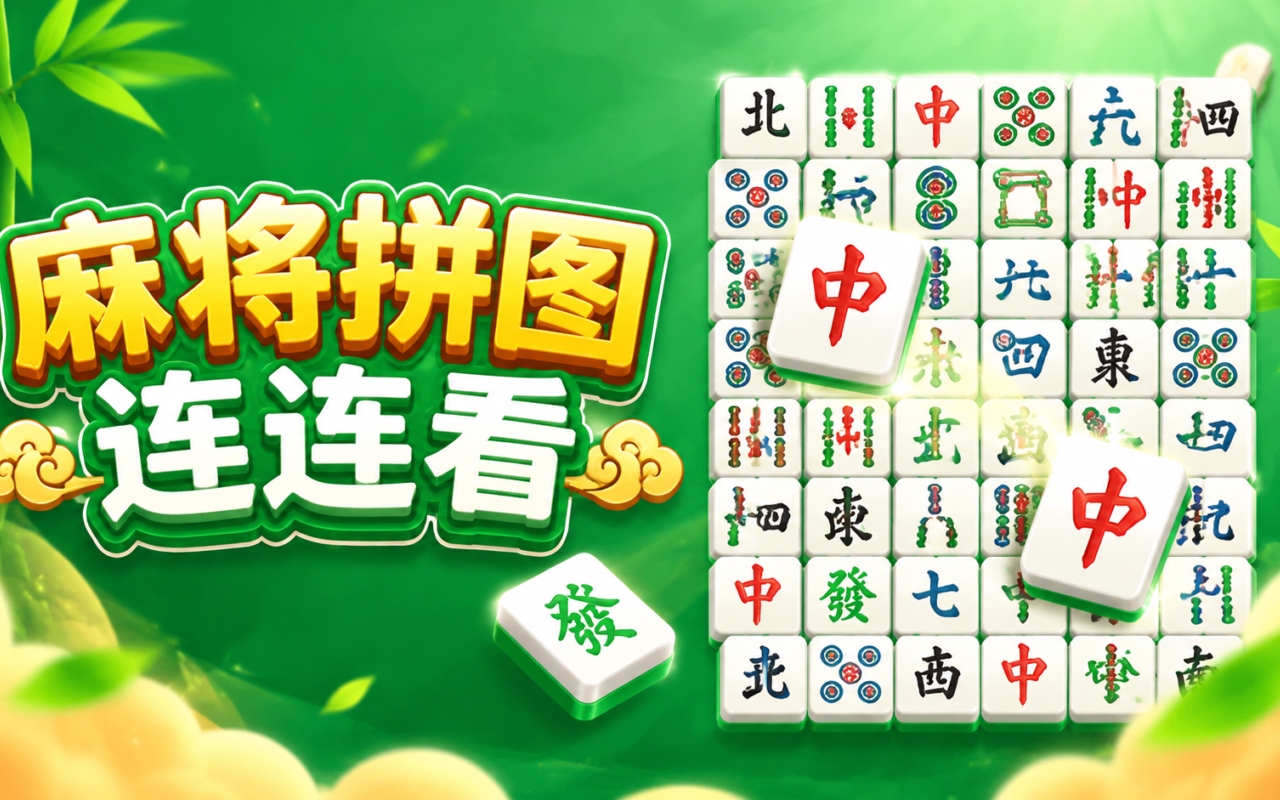 麻将拼图连连看