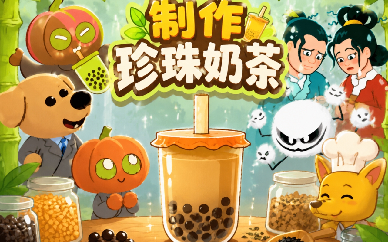 制作珍珠奶茶