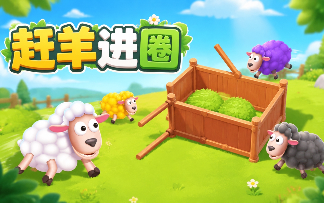 赶羊进圈