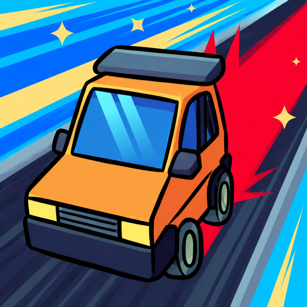 画彩小车