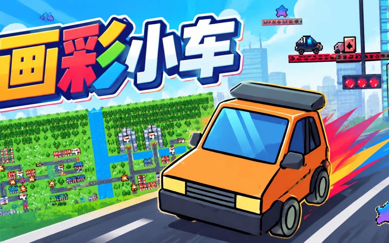 画彩小车