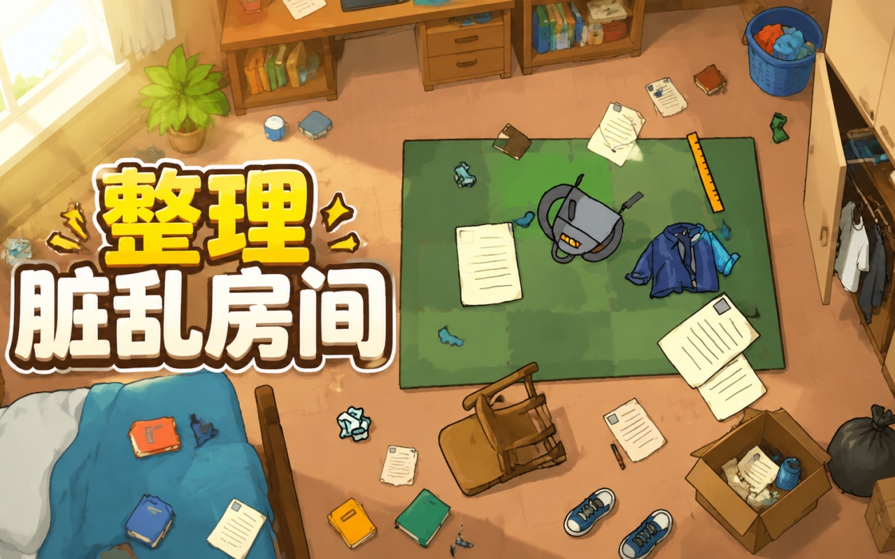 整理脏乱房间