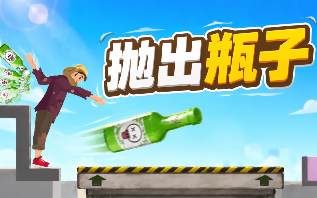 抛出瓶子