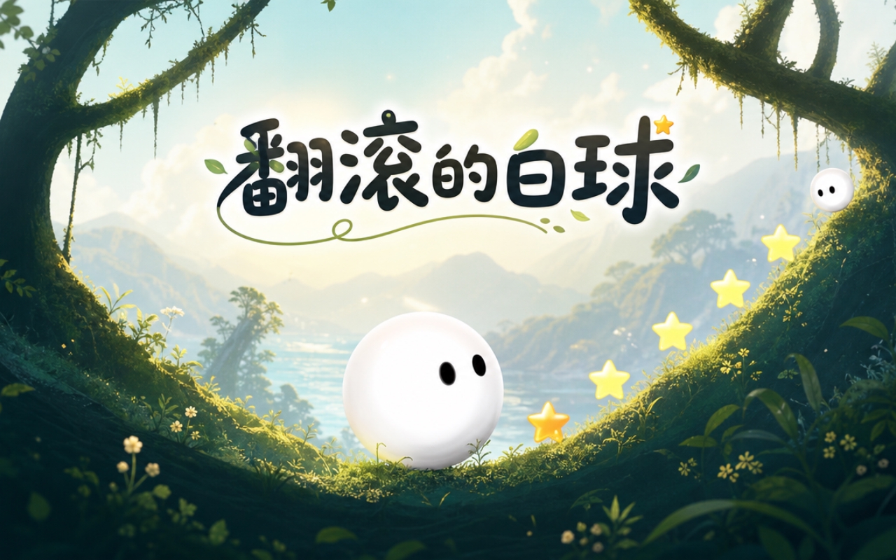 翻滚的白球