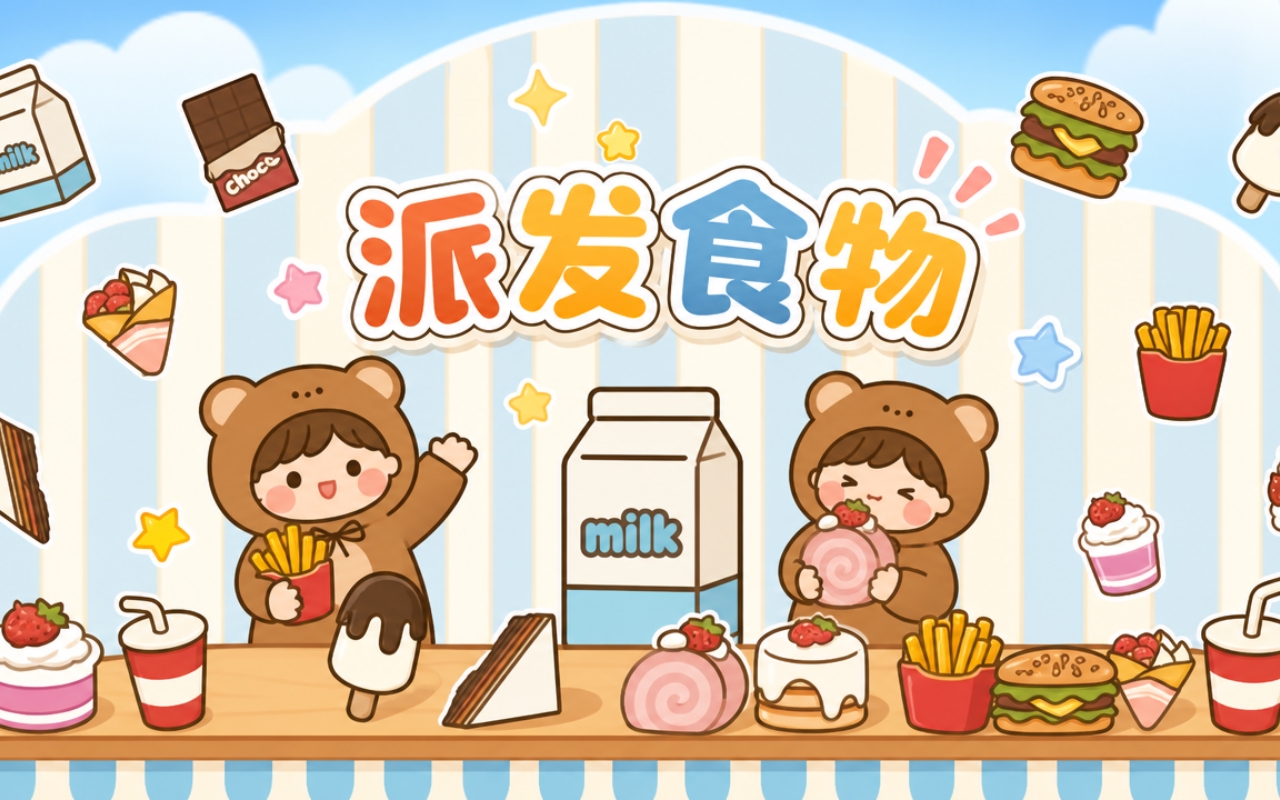 派发食物
