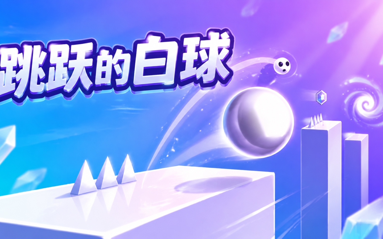 跳跃的白球