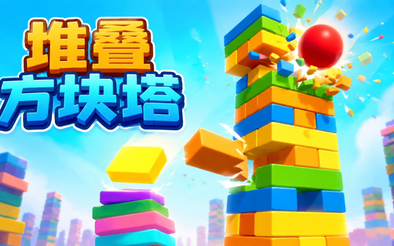 堆叠方块塔