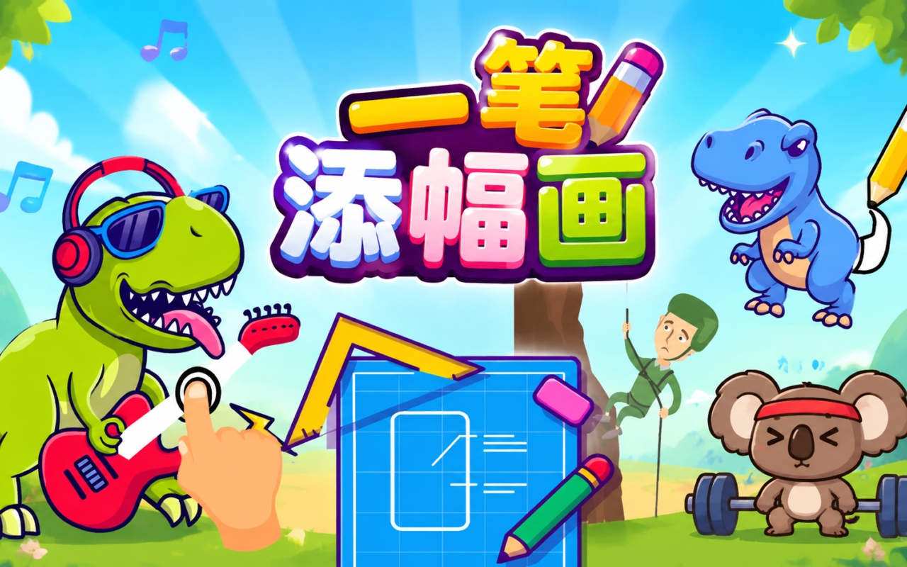 一笔添幅画