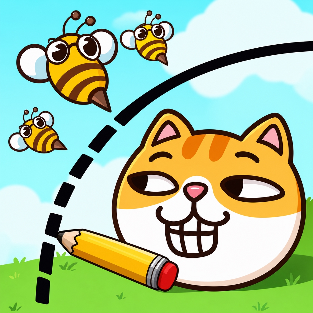 画线保护猫咪