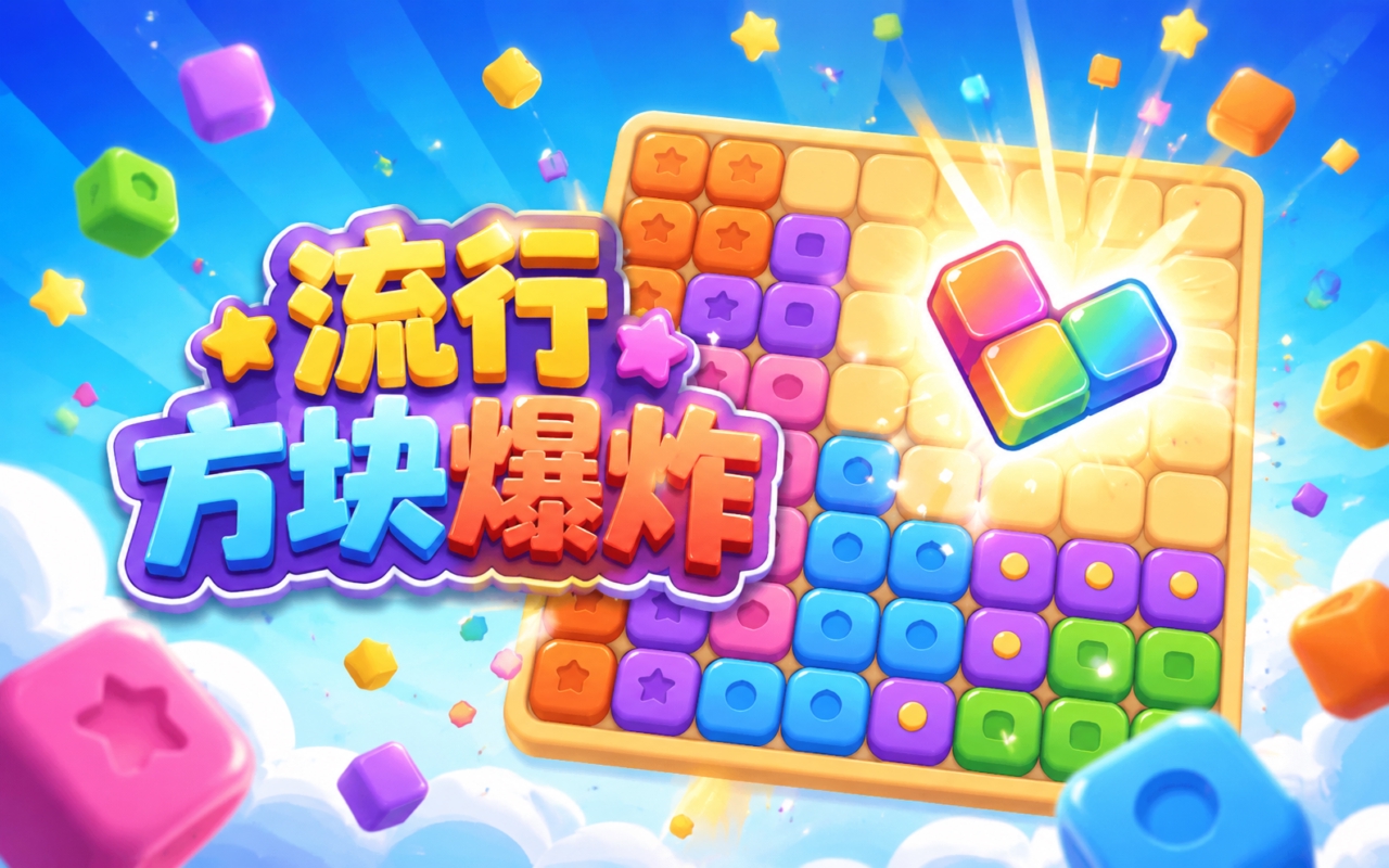 流行方块爆炸