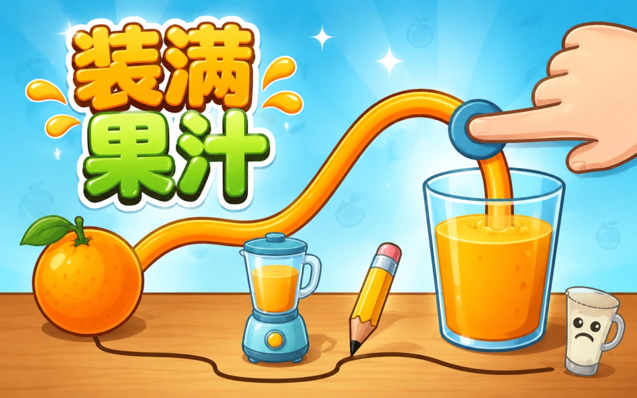 装满果汁