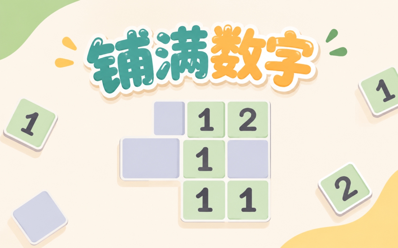 铺满数字