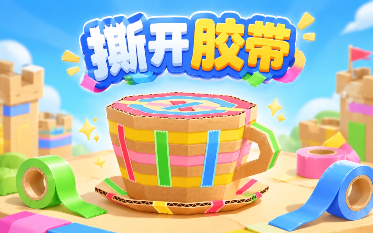撕开胶带