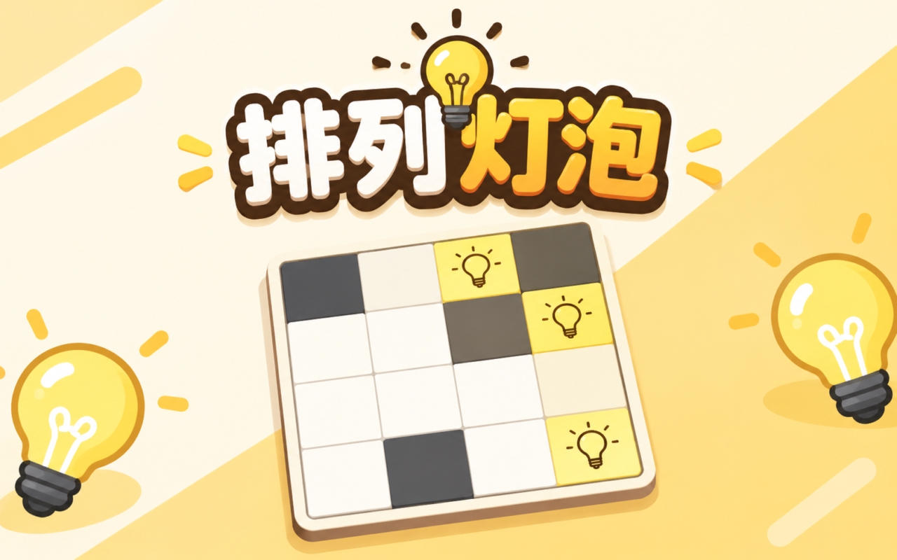排列灯泡