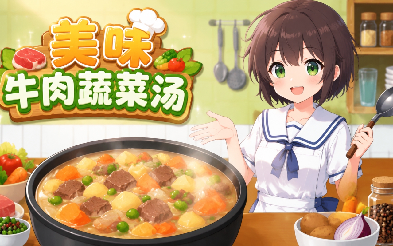 美味牛肉蔬菜汤