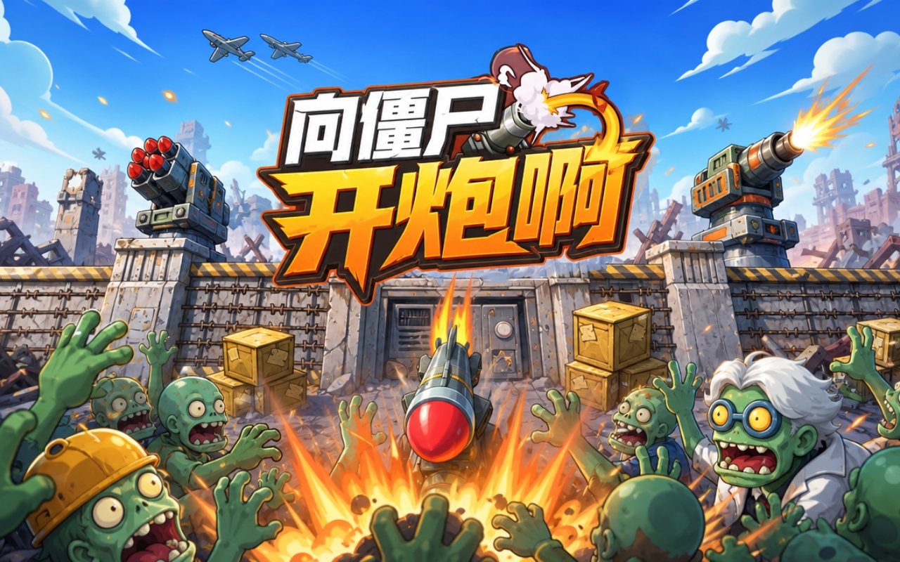 向僵尸开炮啊