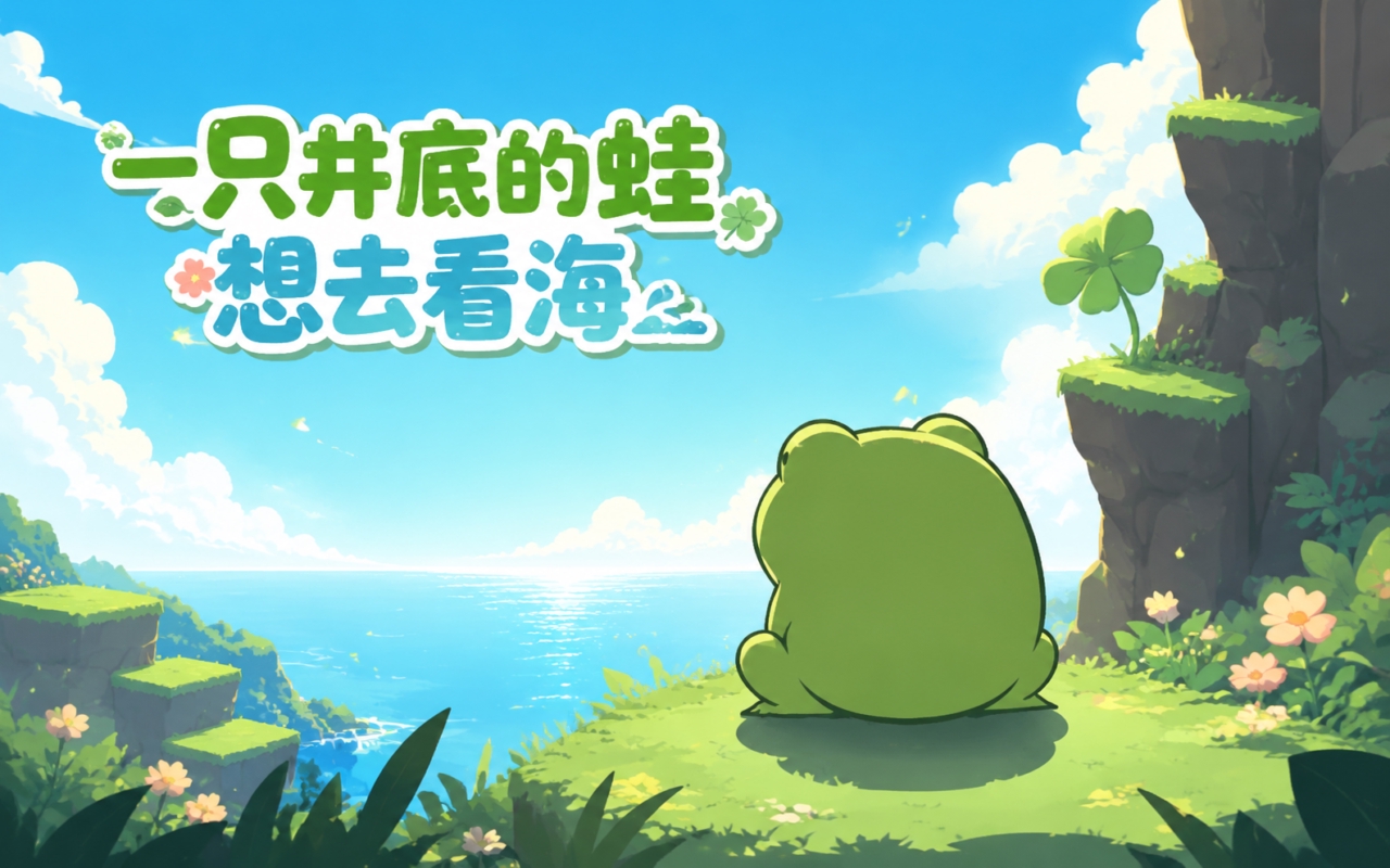 一只井底的蛙想去看海