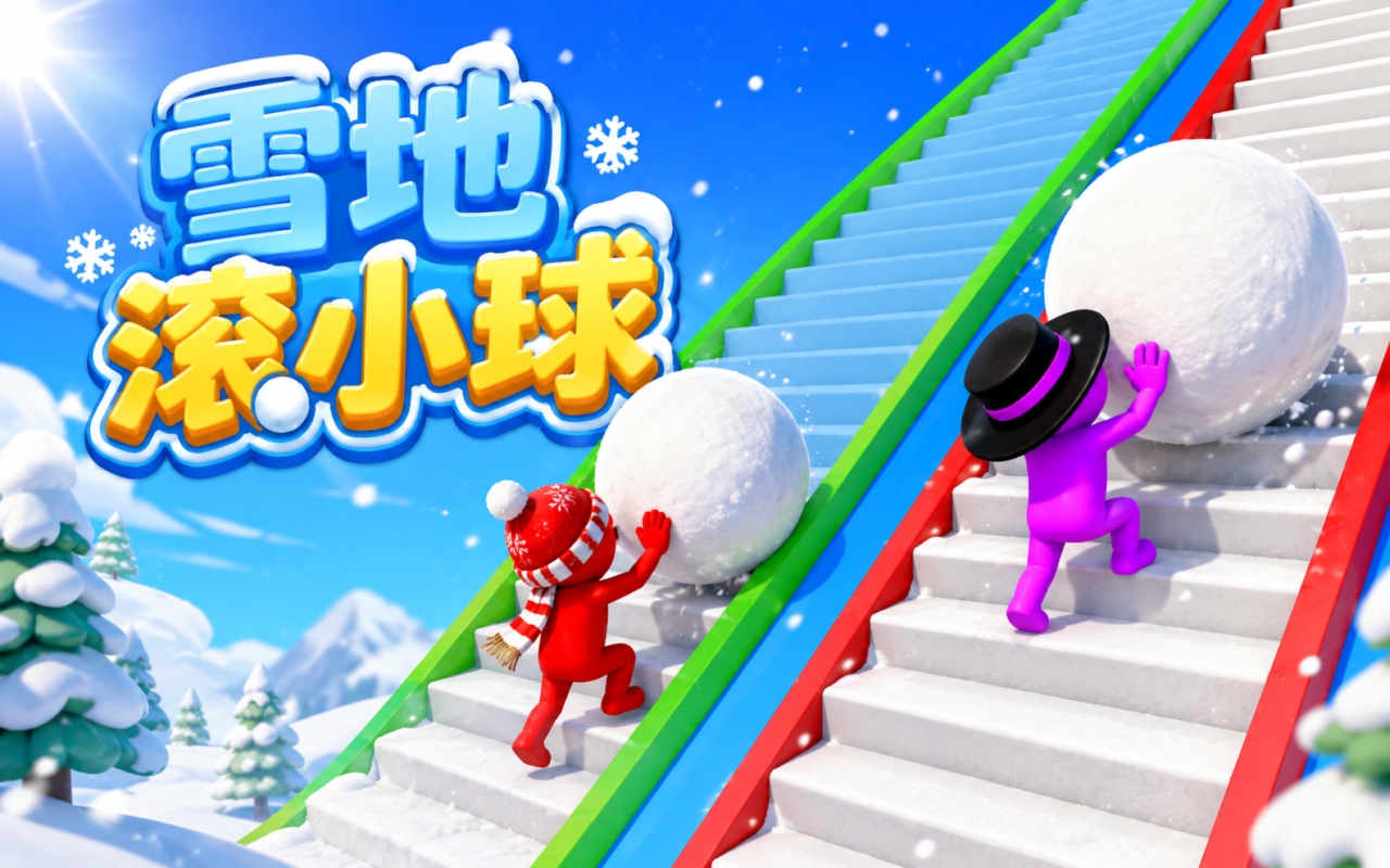 雪地滚小球