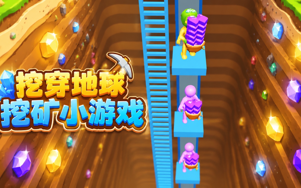 挖穿地球挖矿小游戏