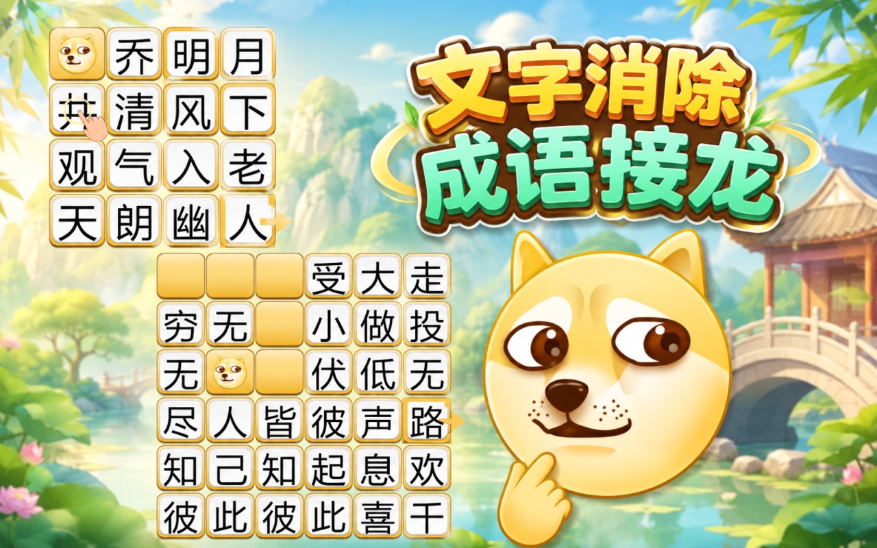 文字消除成语接龙