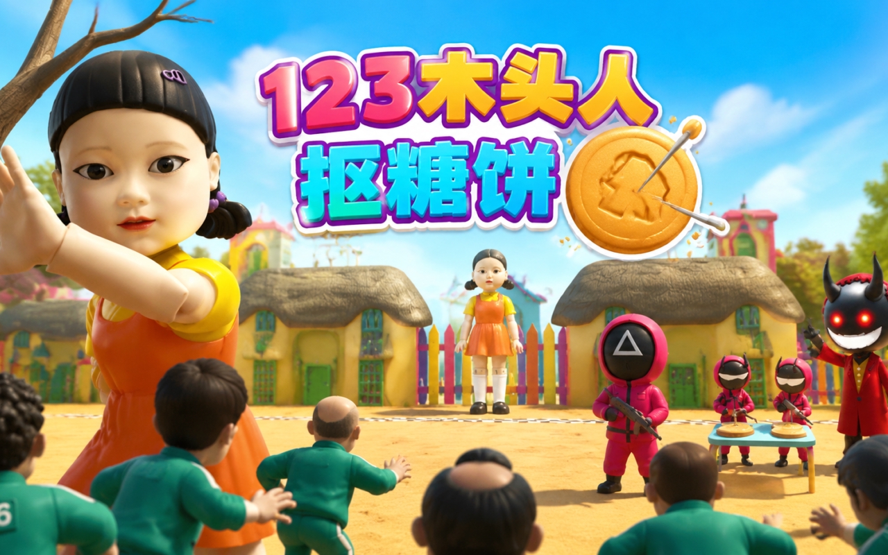 123木头人抠糖饼