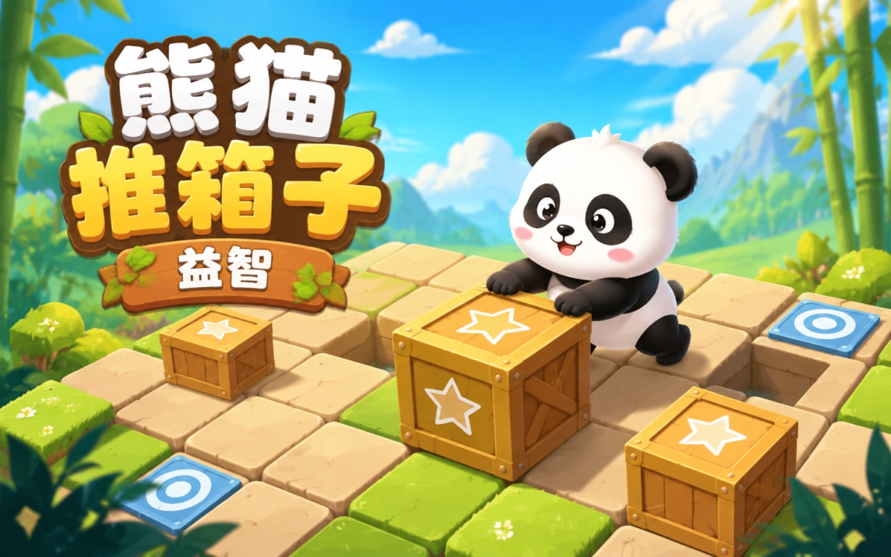 熊猫推箱子益智