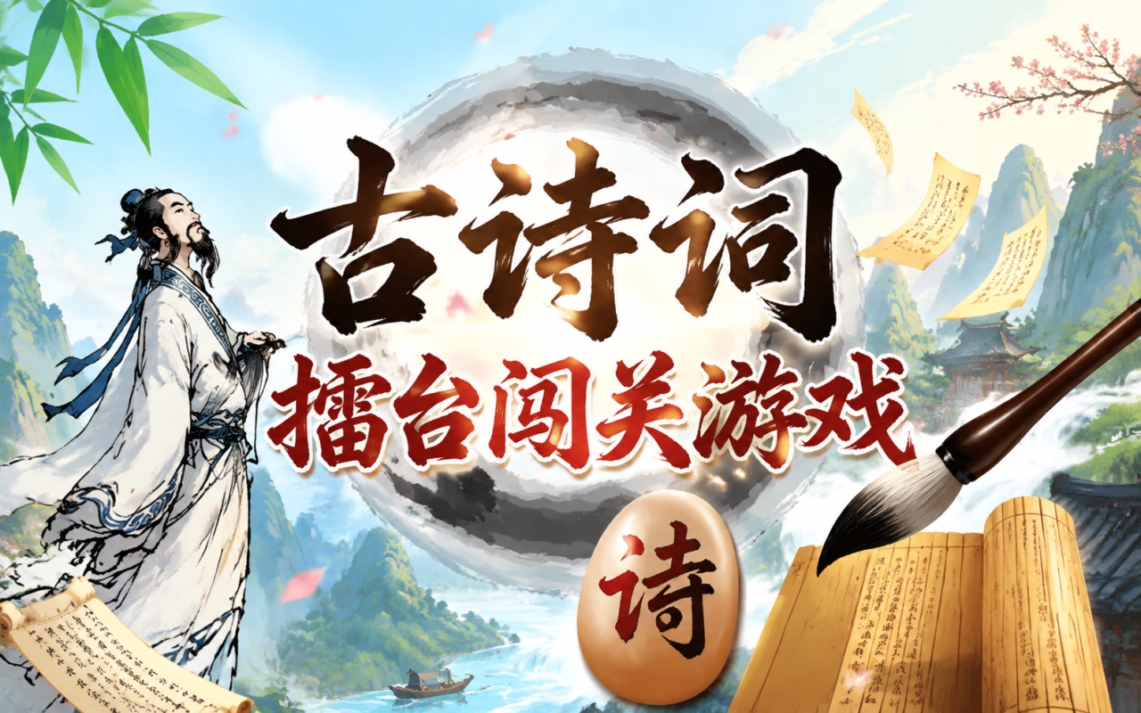 古诗词擂台闯关游戏