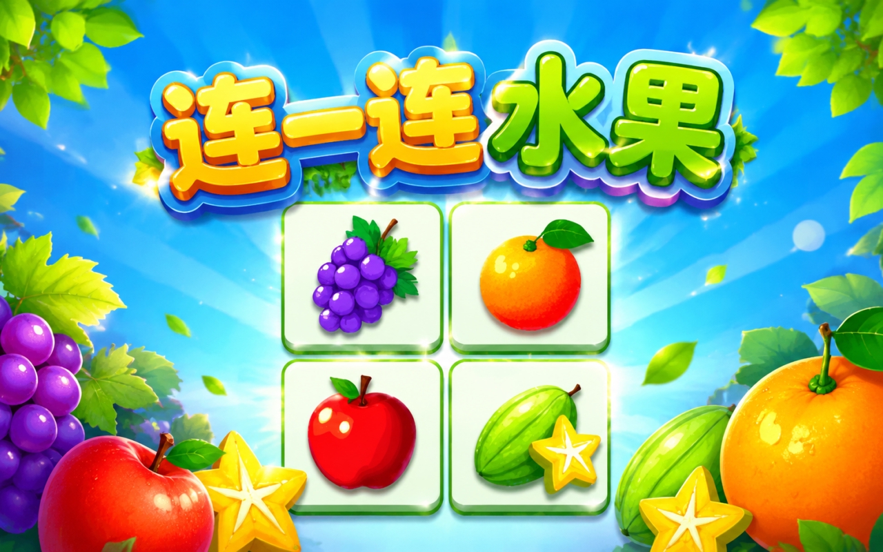 连一连水果