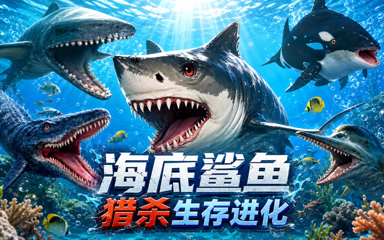 海底鲨鱼猎杀生存进化