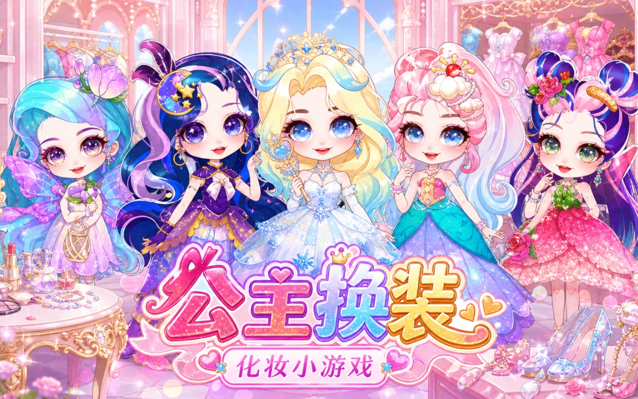 公主换装化妆小游戏