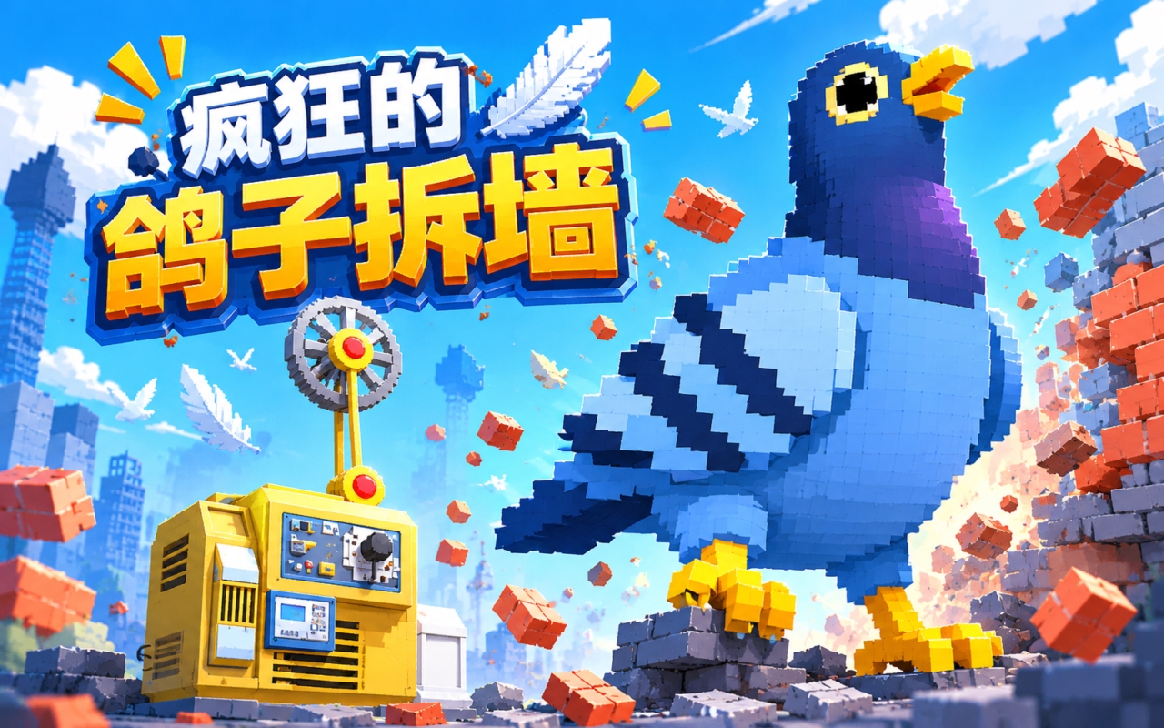 疯狂的鸽子拆墙