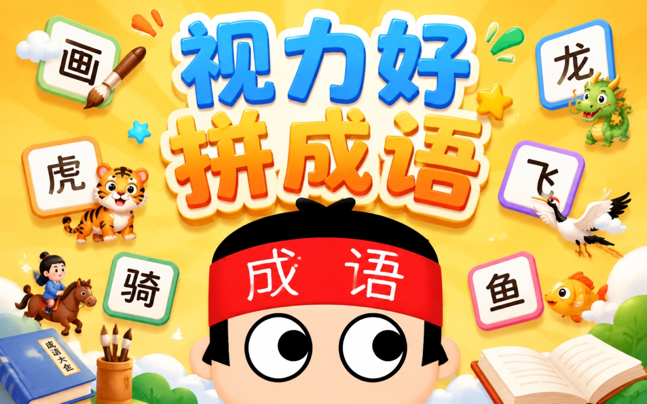 视力好拼成语