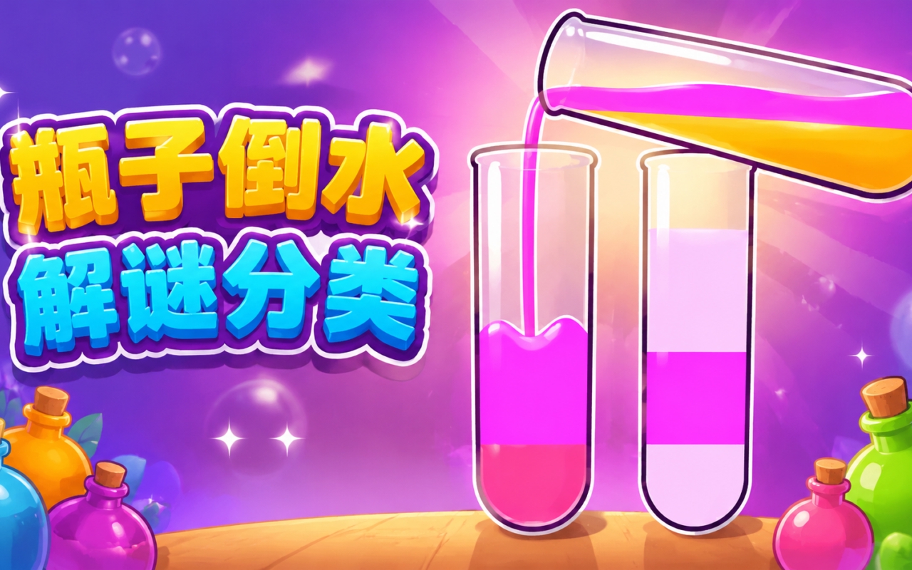 瓶子倒水解谜分类