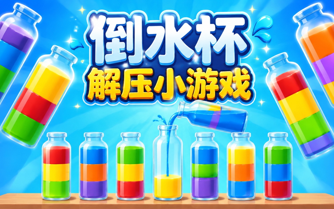 倒水杯解压小游戏