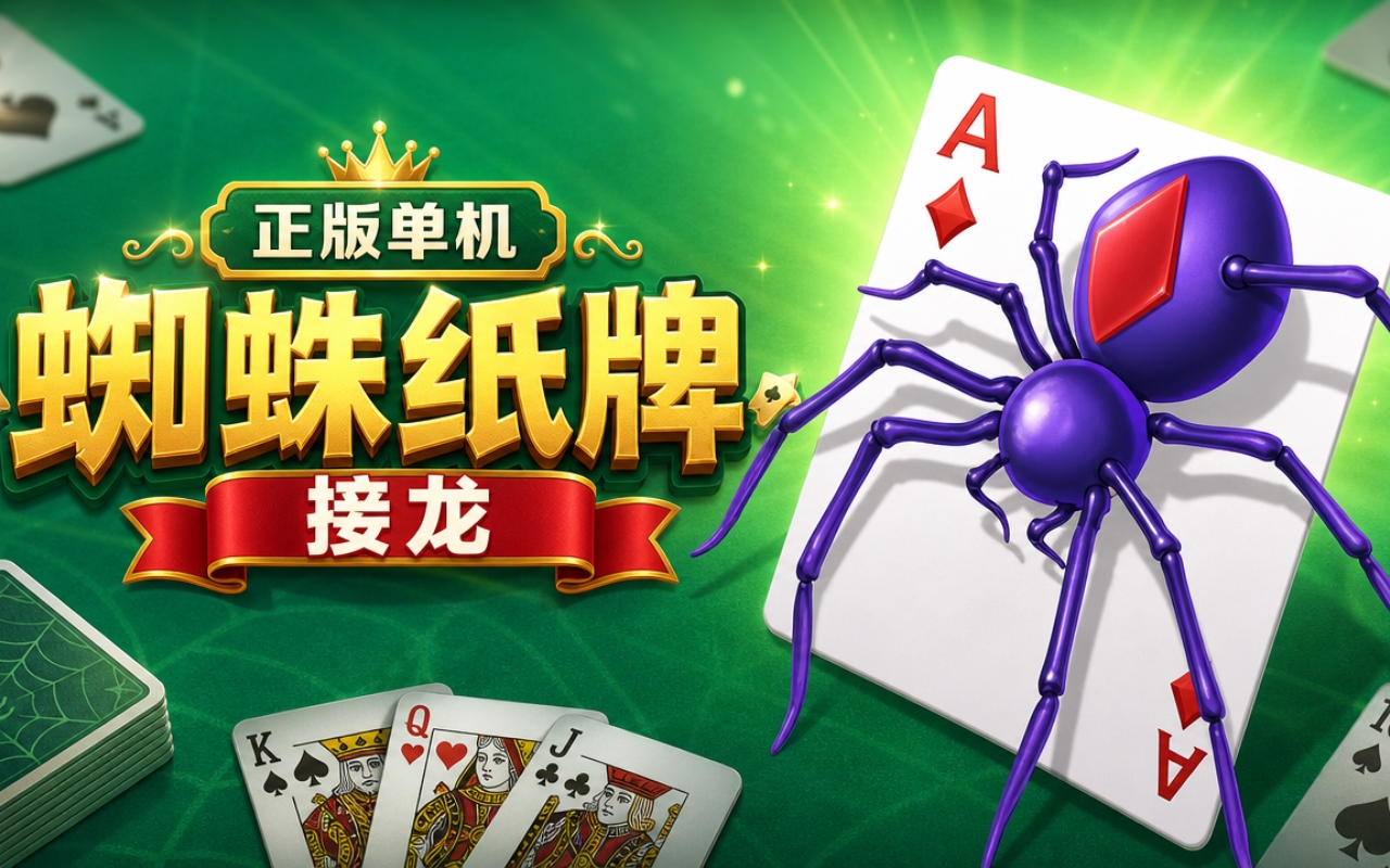 正版单机蜘蛛纸牌接龙