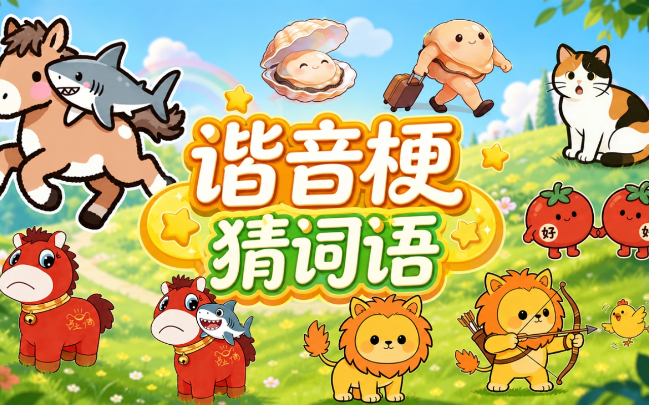 谐音梗猜词语
